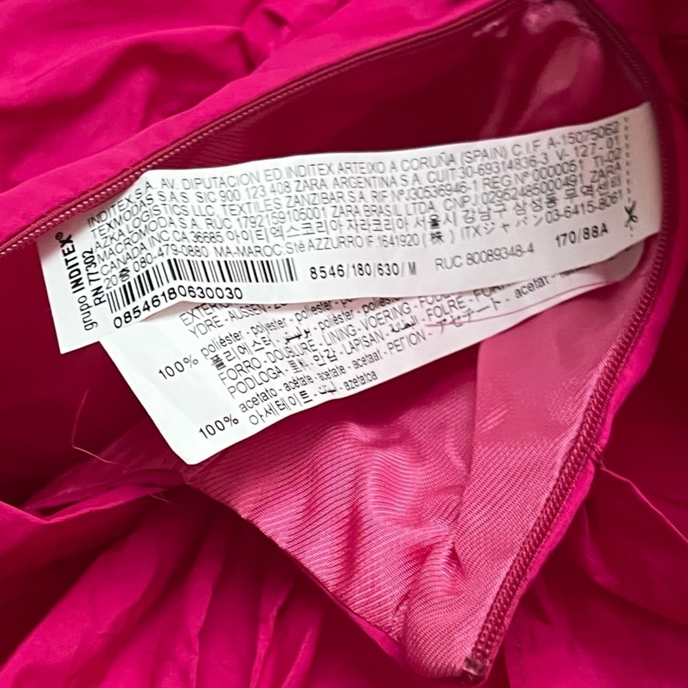 Zara Fuchsia Off-Shoulder Ruffle Blouse - Picture 14 of 15